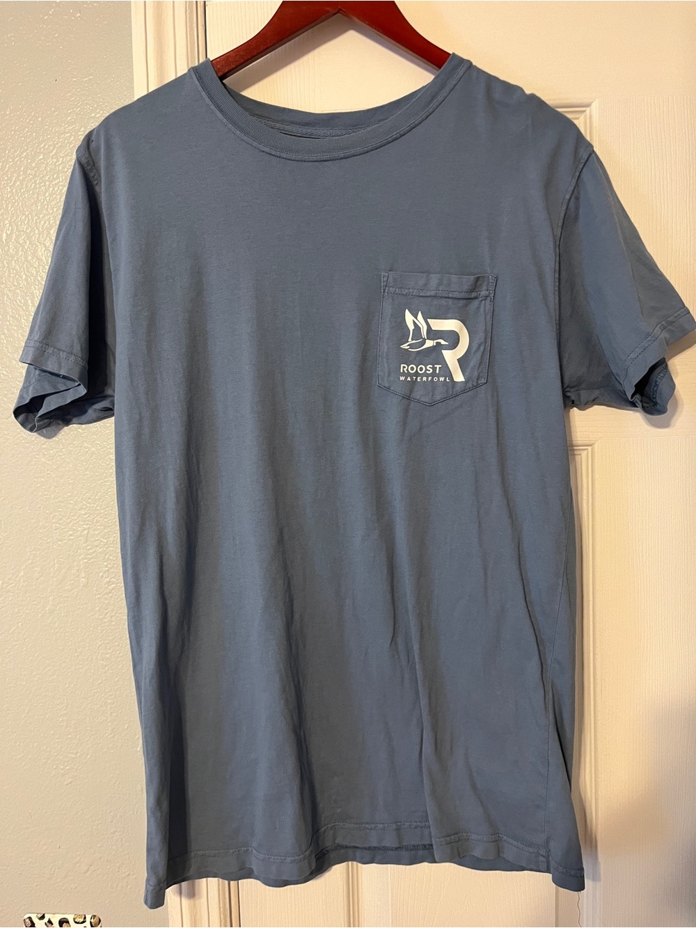Roost Short Sleeve Pocket Tee in Slate Blue